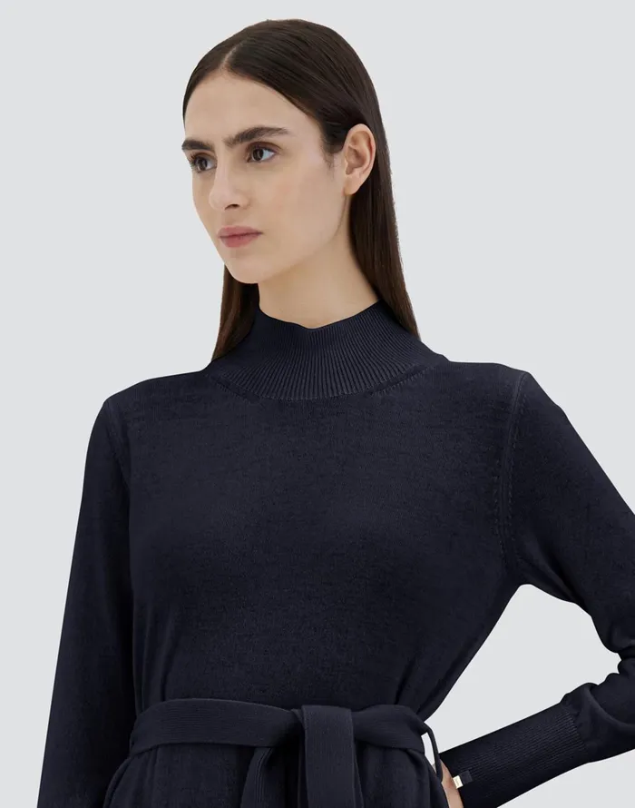 Herno DRESSIN INFINITY Navy Blue Women Skirts and Dresses