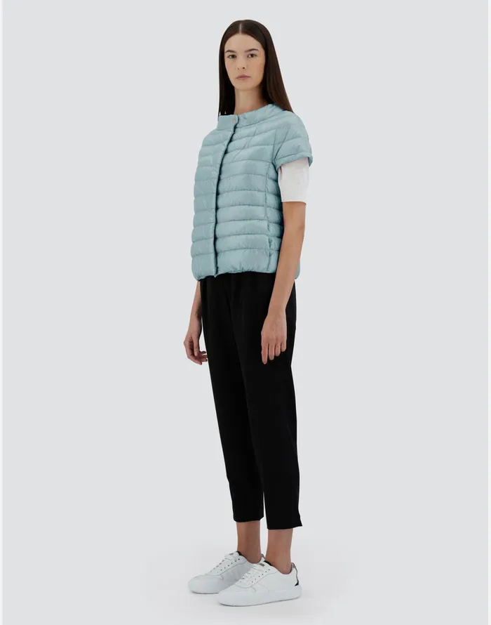 Herno GRETA Light Blue Women Short Down Jackets