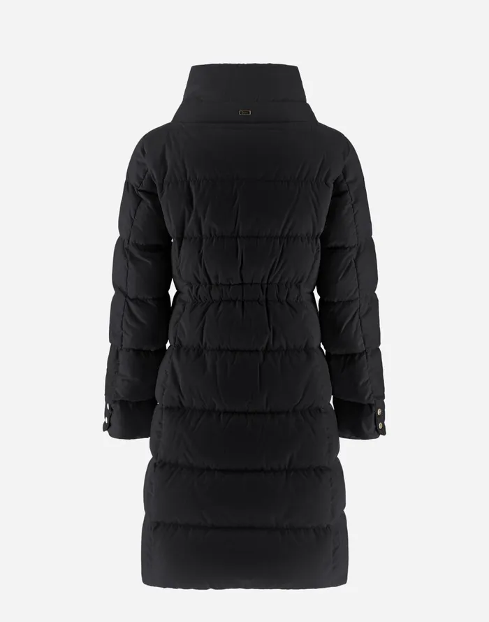 Herno JACKET IN SATIN Black Women Parka and Jackets