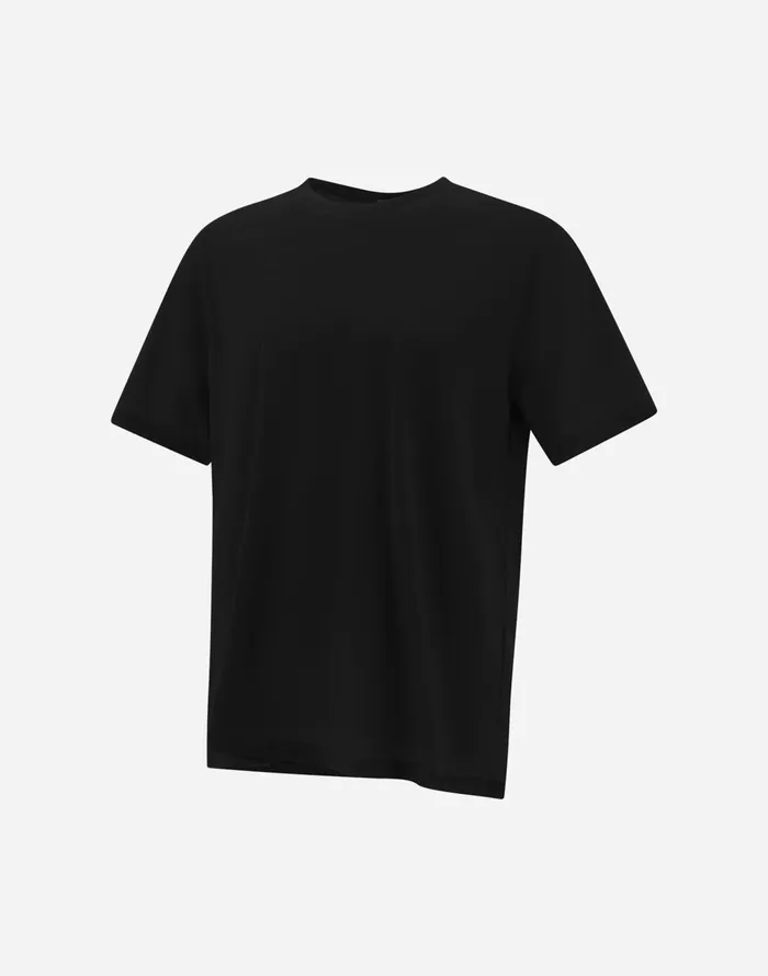 Herno JERSEY CREPE TSHIRT Black Men Tshirts and Polo Shirts
