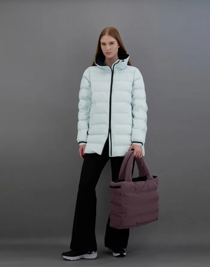 Herno LAMINAR BAG IN NEW IMPACT Eggplant Women Bags