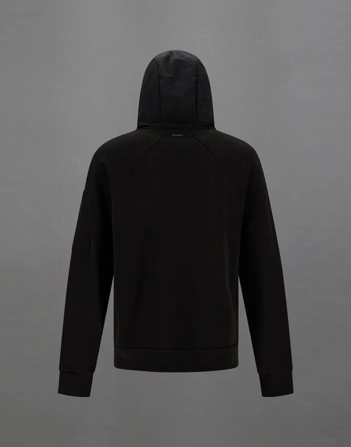 Herno LAMINAR SWEATSHIRT IN HEAVY COTTON Black Men Sweaters and Cardigan
