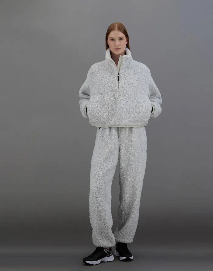 Herno LAMINAR TROUSERS IN COMFORT SHERPA Ice Women Trousers