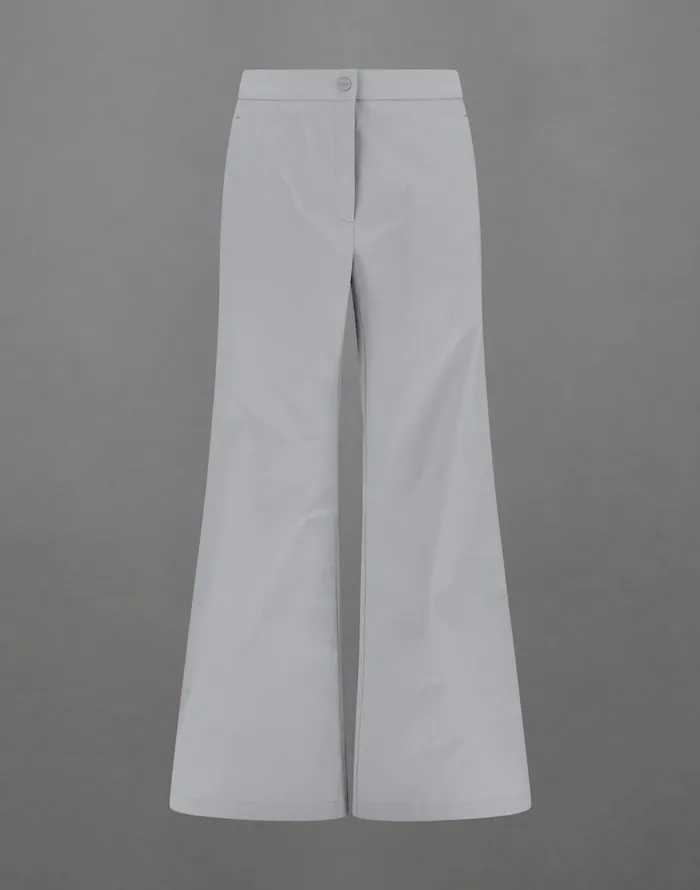 Herno LAMINAR TROUSERS IN SOFT TWILL Ice Women Trousers