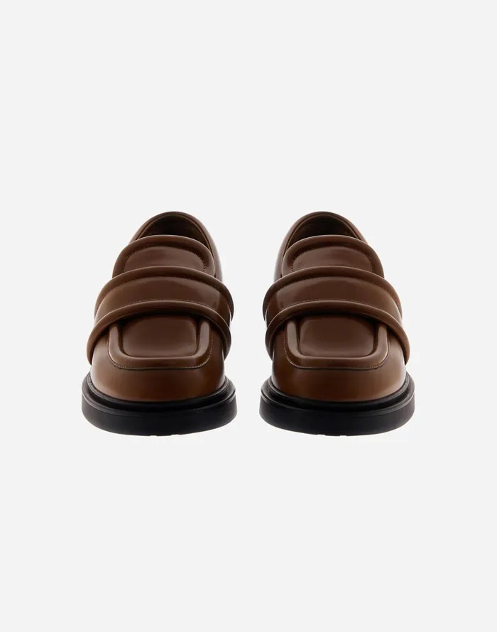 Herno LEATHER MOCCASINS Cacao Women Shoes