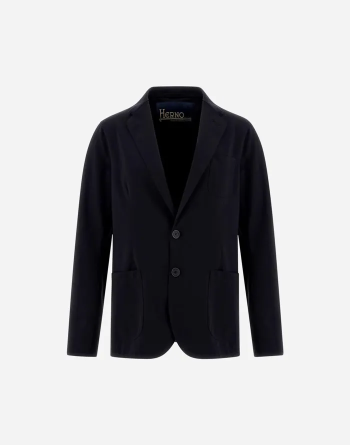 Herno LIGHT SCUBA BLAZER Black Men Blazers