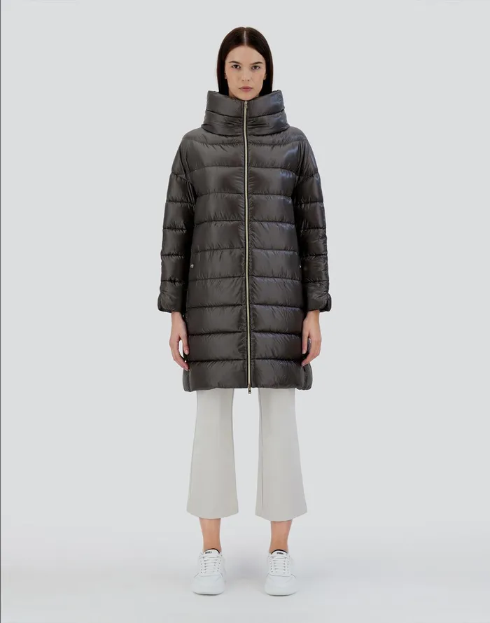 Herno MATILDE Grey Women Long Down Jackets