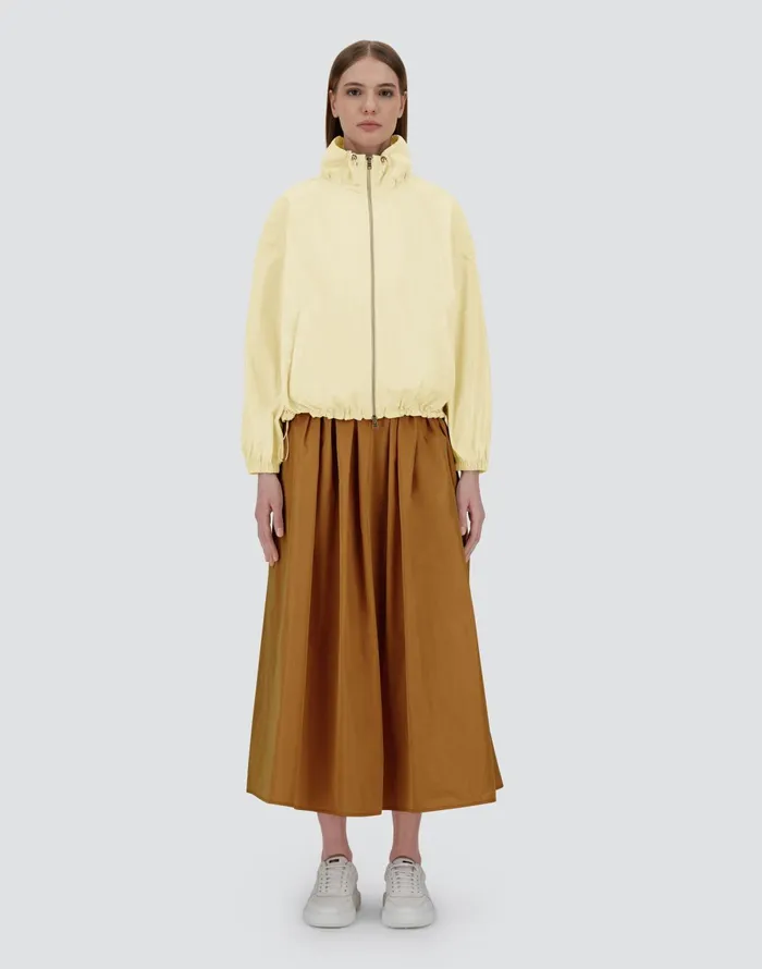 Herno NEW TECHNO TAFFETA JACKET Ivory Women Parka and Jackets