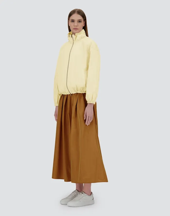 Herno NEW TECHNO TAFFETA JACKET Ivory Women Parka and Jackets