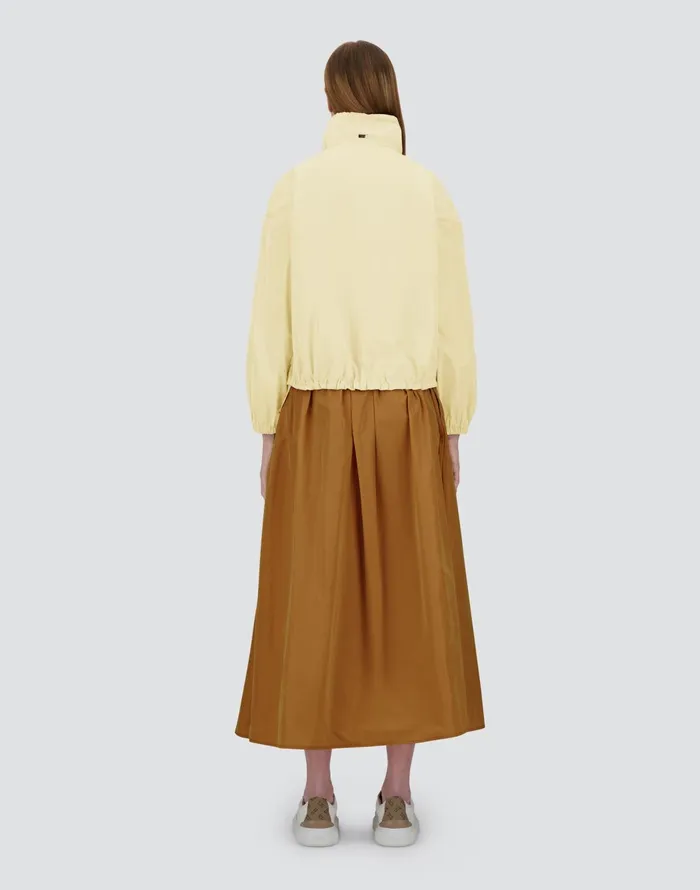Herno NEW TECHNO TAFFETA JACKET Ivory Women Parka and Jackets