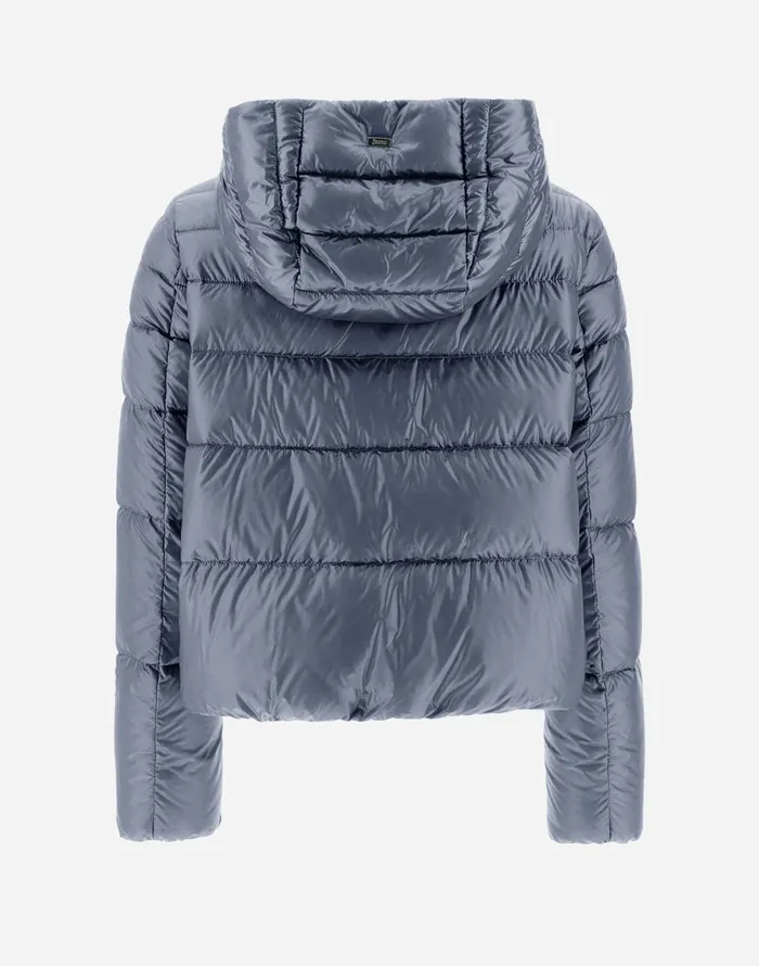 Herno RESORT BOMBER JACKET IN NYLON ULTRALIGHT Light Blue Women Bomber