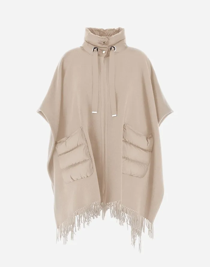 Herno RESORT PONCHO IN WARMY and NYLON ULTRALIGHT Chantilly Women AShape