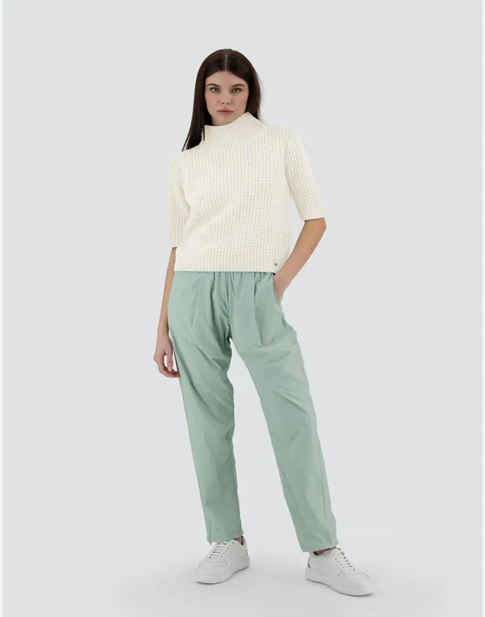 Herno RESORT SWEATER IN INFINITY CUT OUT White Women Knitwear
