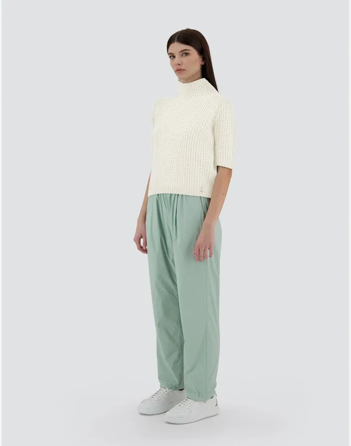 Herno RESORT SWEATER IN INFINITY CUT OUT White Women Knitwear