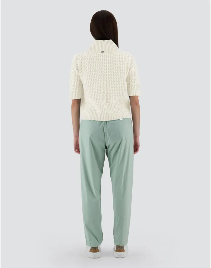 Herno RESORT SWEATER IN INFINITY CUT OUT White Women Knitwear
