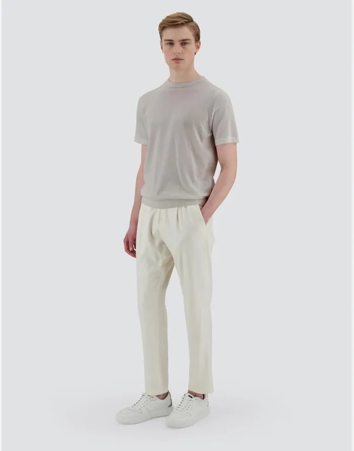 Herno RESORT SWEATER IN JEANS EFFECT Light Grey Men Knitwear