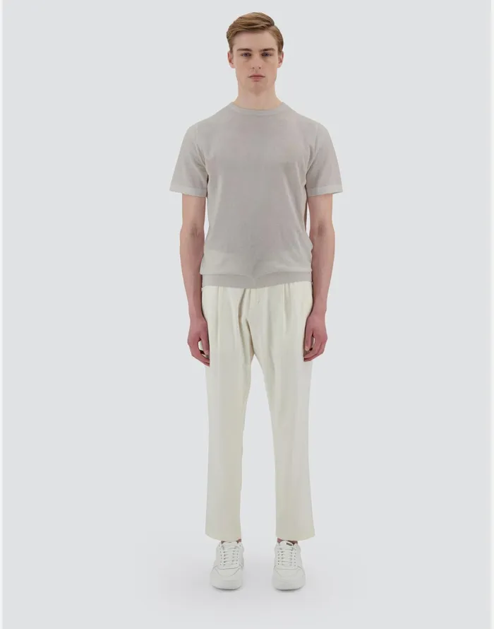 Herno RESORT SWEATER IN JEANS EFFECT Light Grey Men Knitwear