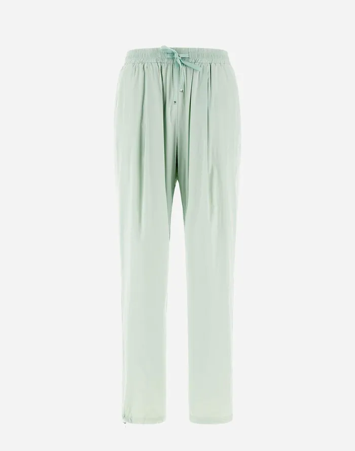 Herno RESORT TROUSERS IN LIGHT NYLON STRETCH Oasis Green Women Trousers