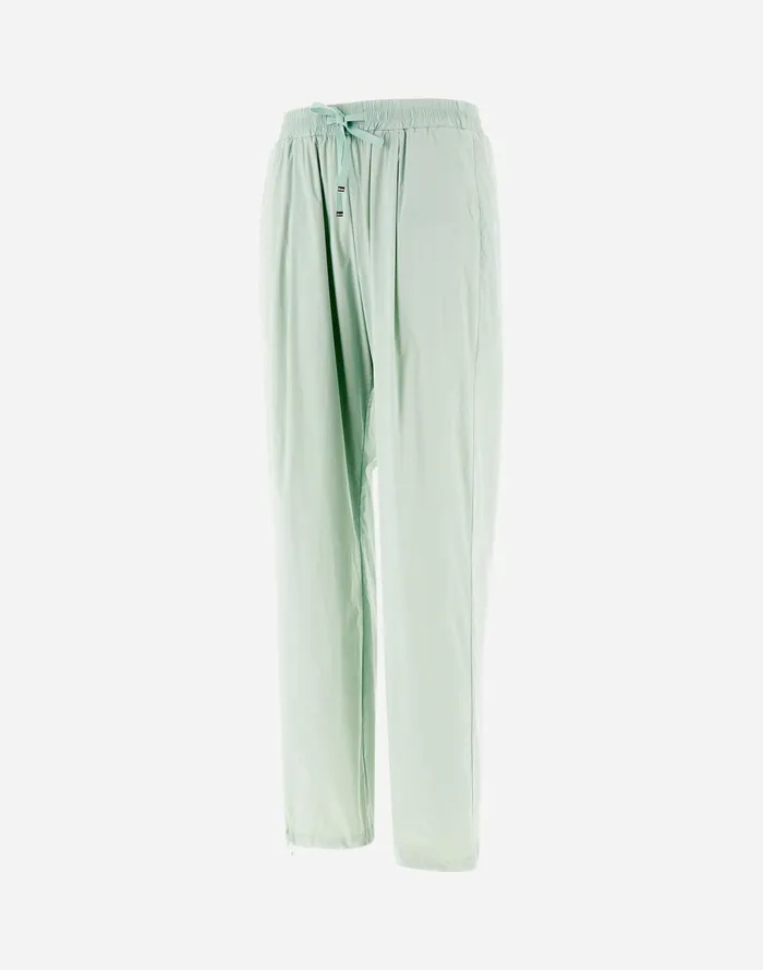 Herno RESORT TROUSERS IN LIGHT NYLON STRETCH Oasis Green Women Trousers