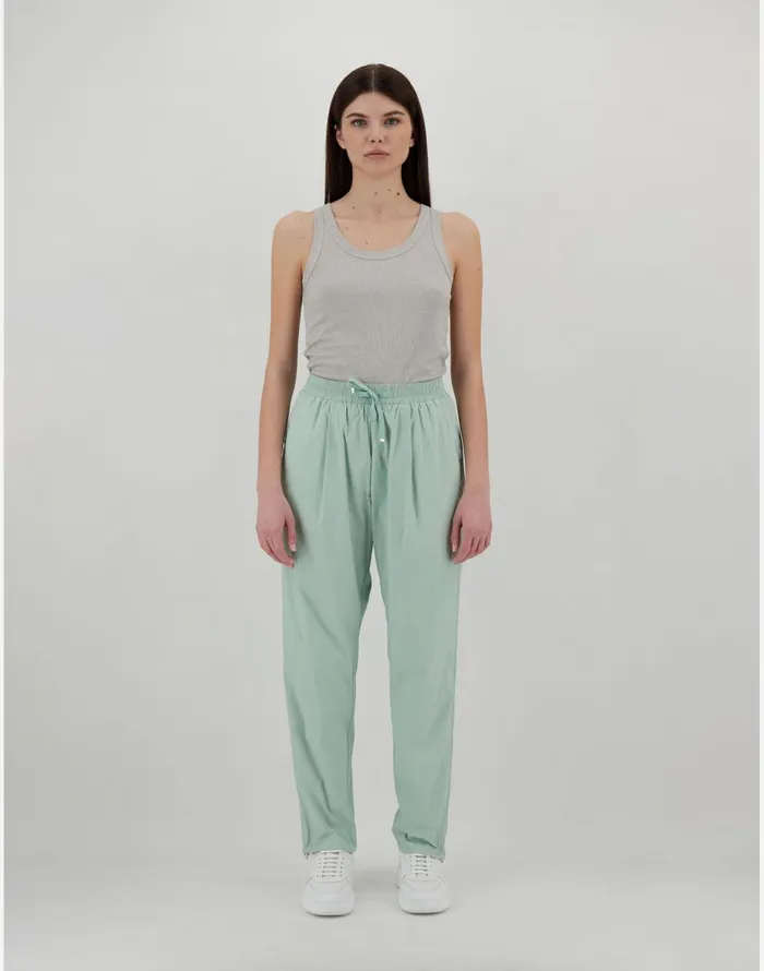 Herno RESORT TROUSERS IN LIGHT NYLON STRETCH Oasis Green Women Trousers