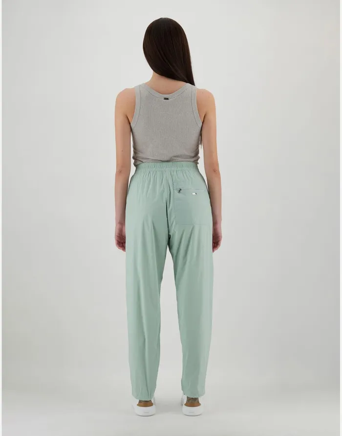 Herno RESORT TROUSERS IN LIGHT NYLON STRETCH Oasis Green Women Trousers