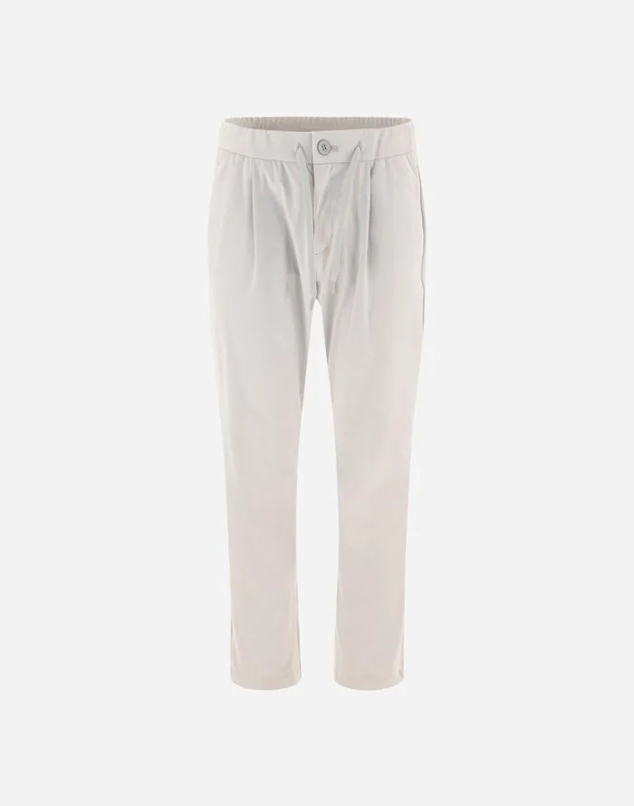 Herno RESORT TROUSERS IN SUEDE EFFECT Ice Men Trousers