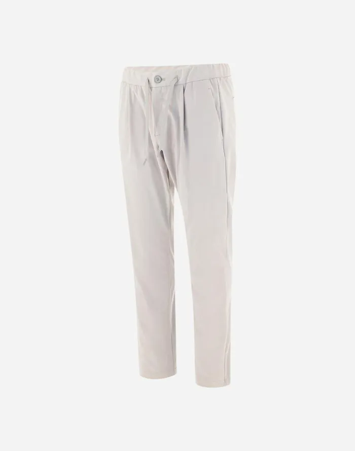 Herno RESORT TROUSERS IN SUEDE EFFECT Ice Men Trousers