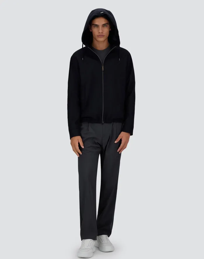 Herno SILK CASHMERE JACKET Navy Blue Men Parka and Jackets