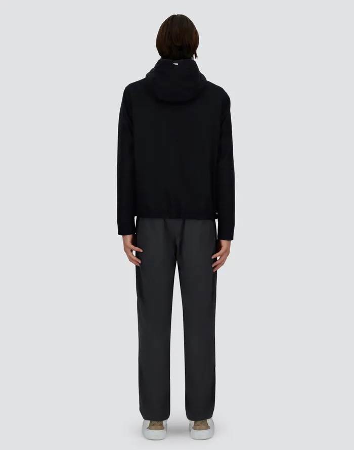 Herno SILK CASHMERE JACKET Navy Blue Men Parka and Jackets