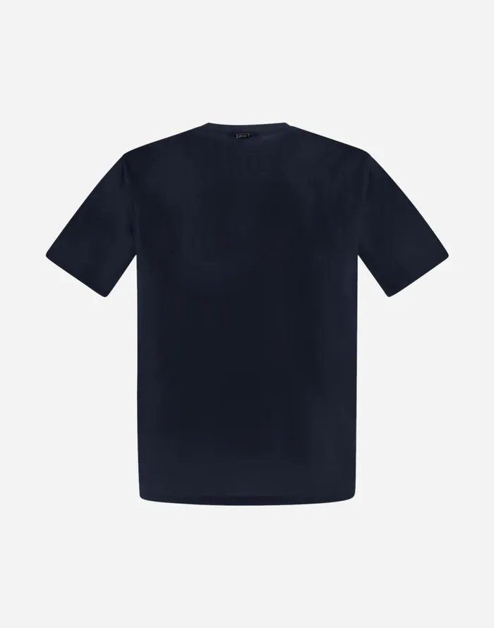 Herno SUPERFINECOTTON STRETCH TSHIRT Blu Navy Men Tshirts and Polo Shirts