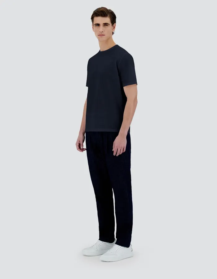 Herno SUPERFINECOTTON STRETCH TSHIRT Blu Navy Men Tshirts and Polo Shirts