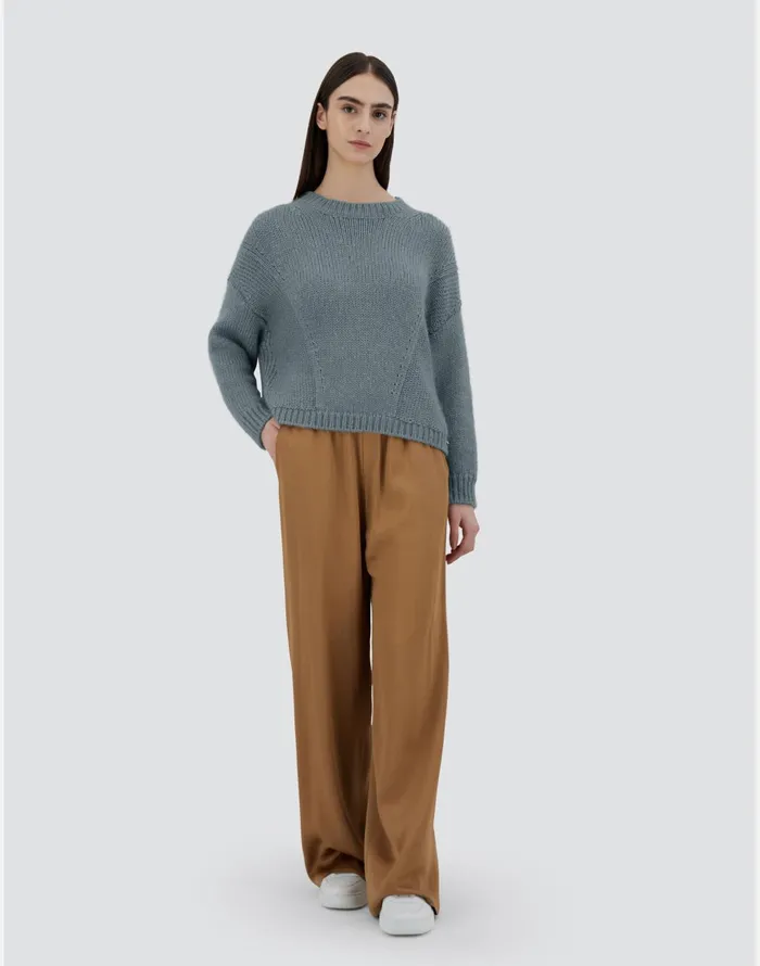 Herno SWEATER IN SULTAN KNIT Powder Women Knitwear