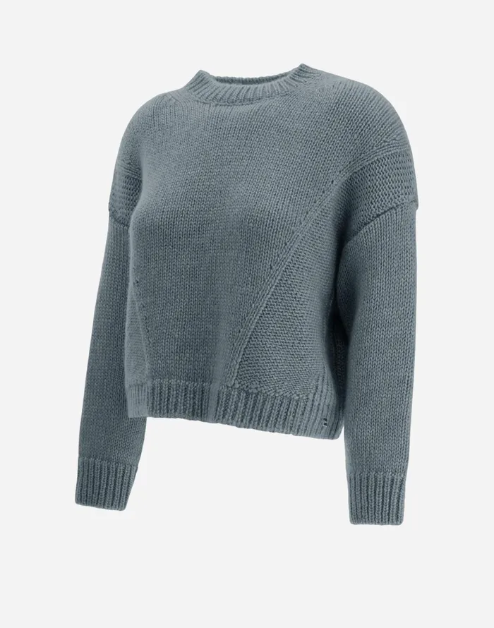 Herno SWEATER IN SULTAN KNIT Powder Women Knitwear