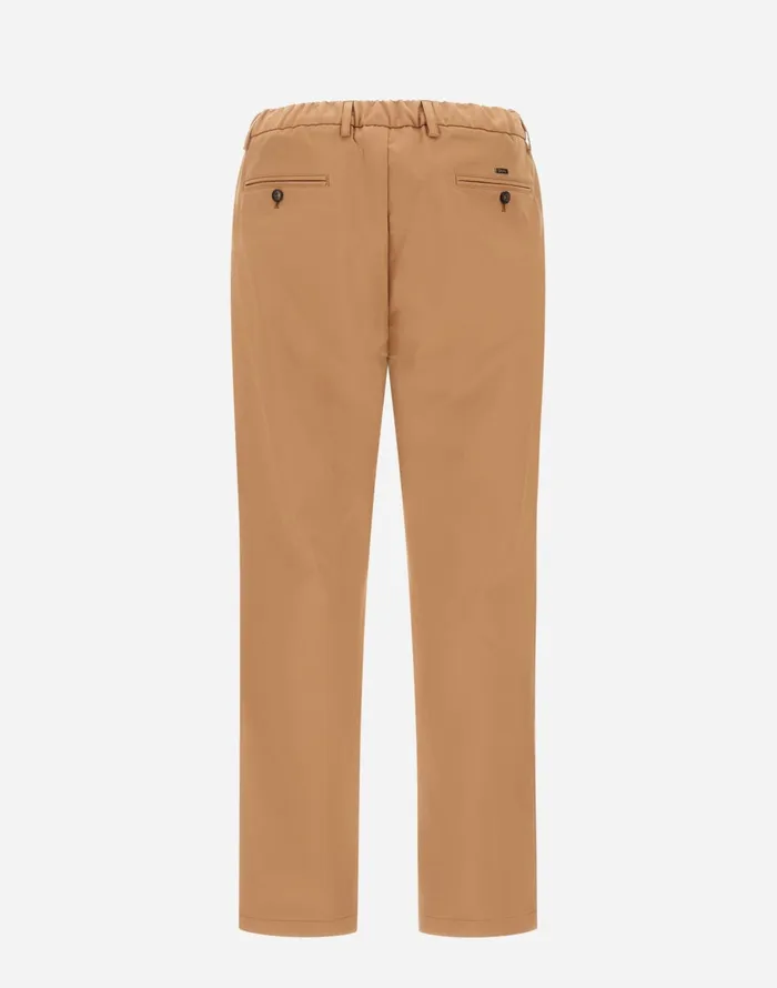 Herno TROUSERS IN COTTON FEEL Camel Men Trousers