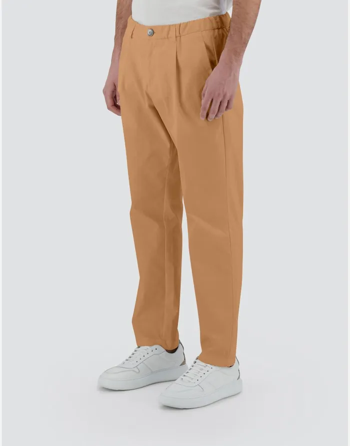 Herno TROUSERS IN COTTON FEEL Camel Men Trousers