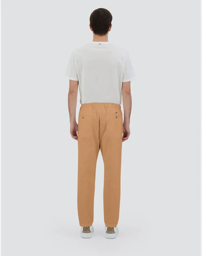 Herno TROUSERS IN COTTON FEEL Camel Men Trousers