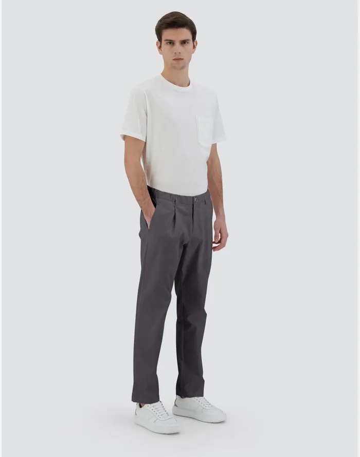 Herno TROUSERS IN COTTON FEEL Iron Men Trousers