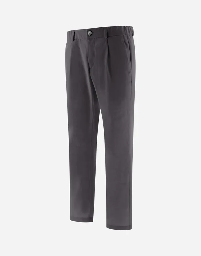 Herno TROUSERS IN COTTON FEEL Iron Men Trousers