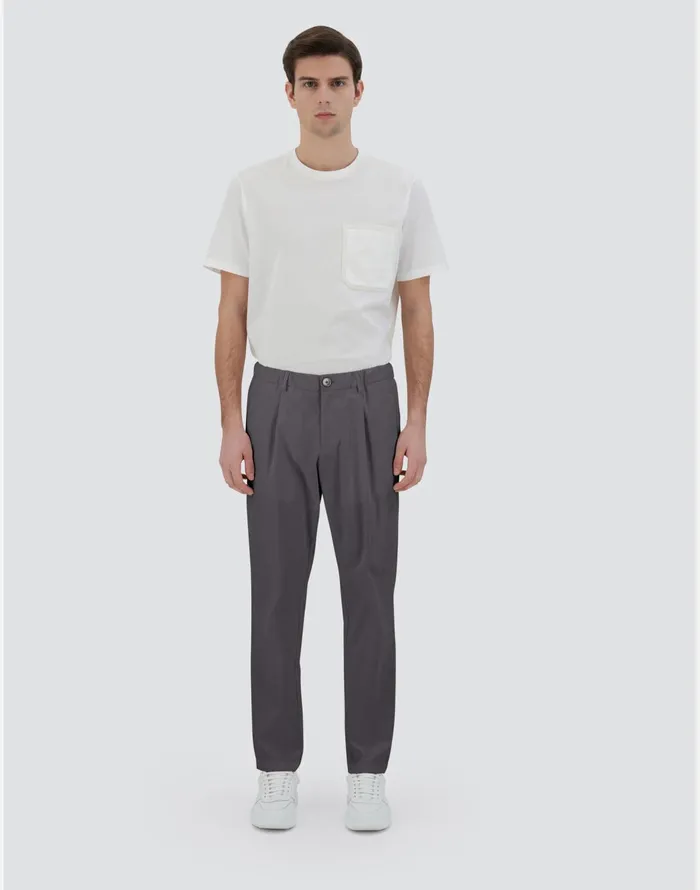 Herno TROUSERS IN COTTON FEEL Iron Men Trousers