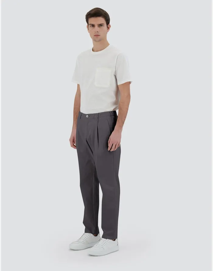 Herno TROUSERS IN COTTON FEEL Iron Men Trousers