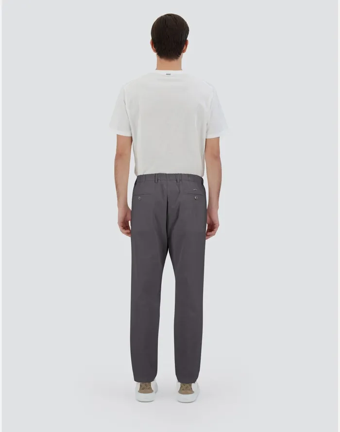 Herno TROUSERS IN COTTON FEEL Iron Men Trousers