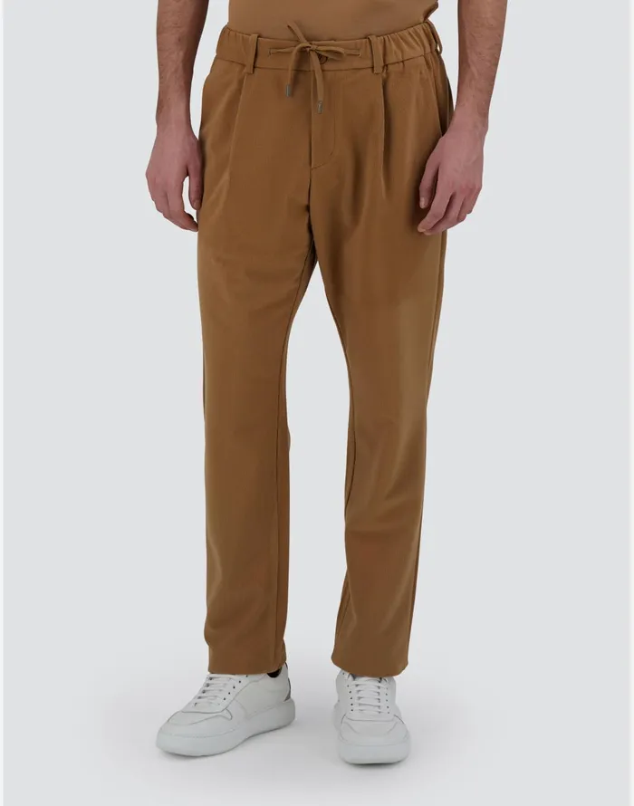 Herno TROUSERS IN LINEN VELVET Camel Men Trousers