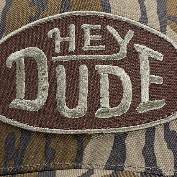 heydude Buckle Bottomland Camo Trucker Camo Apparel Accessories