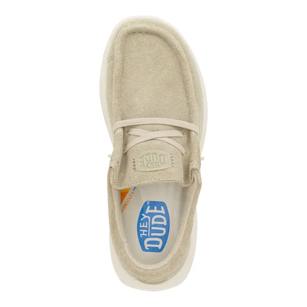 heydude Platforms Apparel Wendy Comf Suede Stone GreySilver Birch