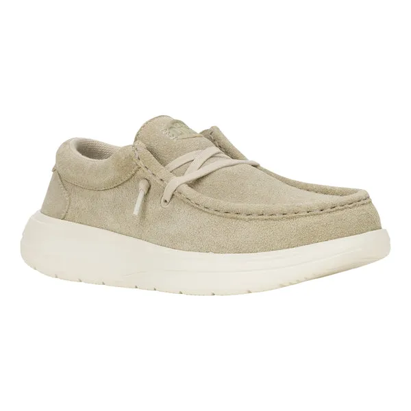 heydude Platforms Apparel Wendy Comf Suede Stone GreySilver Birch
