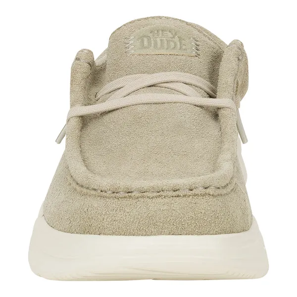 heydude Platforms Apparel Wendy Comf Suede Stone GreySilver Birch