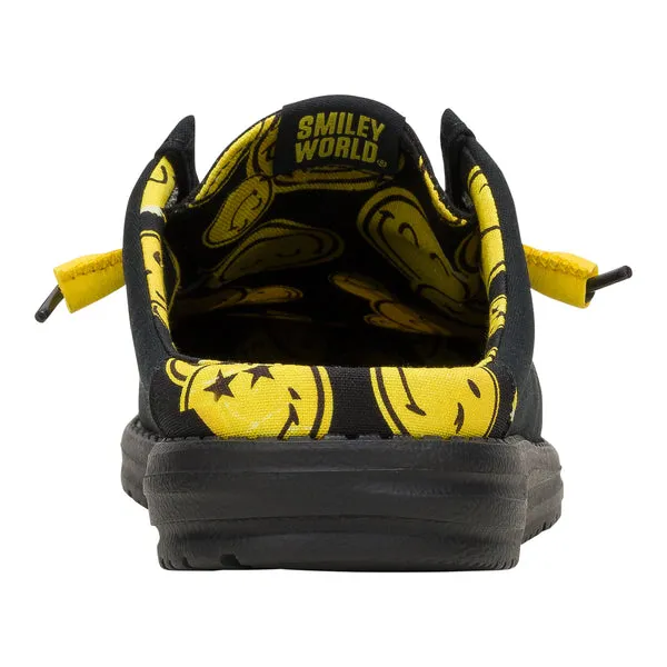 heydude Wally Slip SMILEYWORLD Smiley BlackYellow Apparel Mules