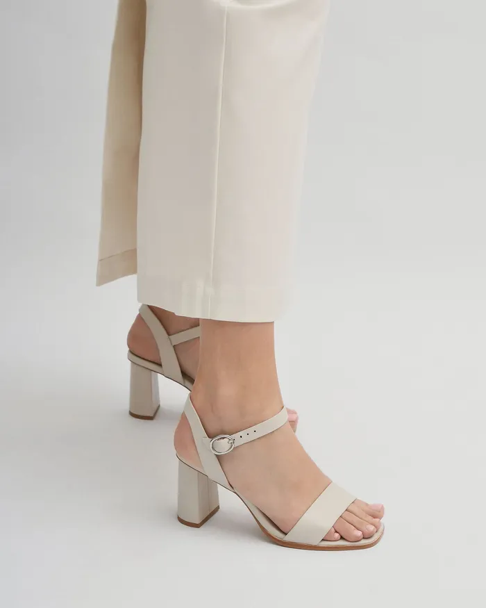 HIGH HEELS jomercer Women Calais high heel sandals bone leather HIGH HEELS jomercer Women Calais high heel sandals bone leather