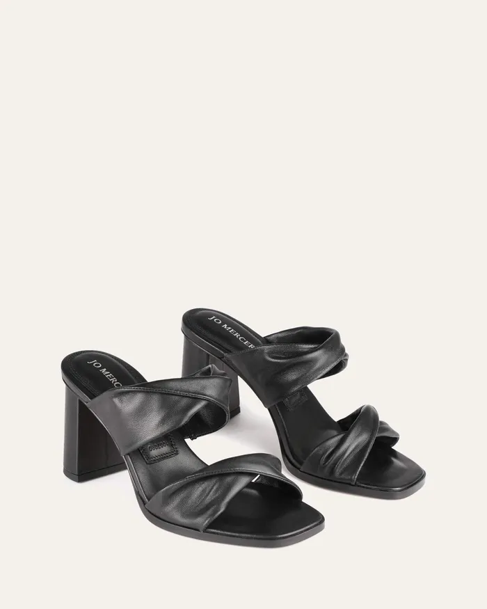HIGH SANDALS Women Caylie high heel sandals black leather jomercer HIGH SANDALS Women Caylie high heel sandals black leather jomercer