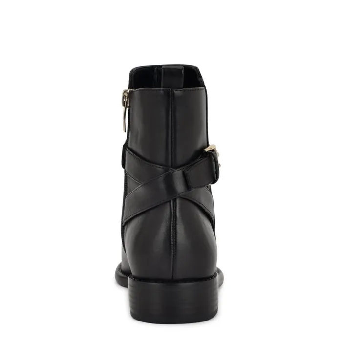 Hoken Ankle Booties Black Leather Women Nine West Boots and Booties Hoken Ankle Booties Black Leather Women Nine West Boots and Booties